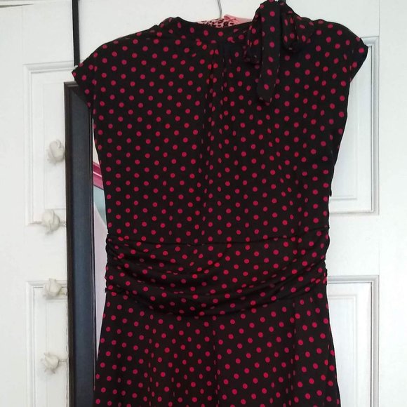 Lindy Bop black Dottie dress VGUC size XL - Picture 7 of 7